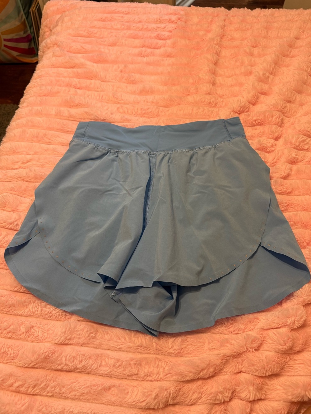 Blue lululemon fast and free shorts